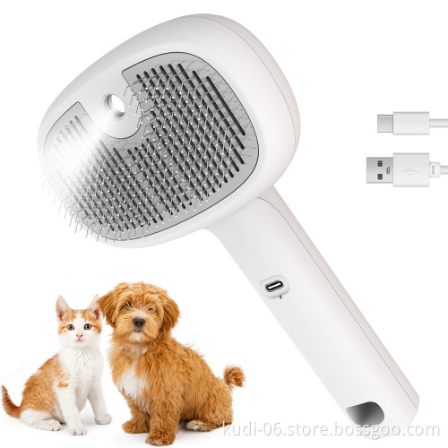 Anti-Static Water Spray Pet Grooming Brush